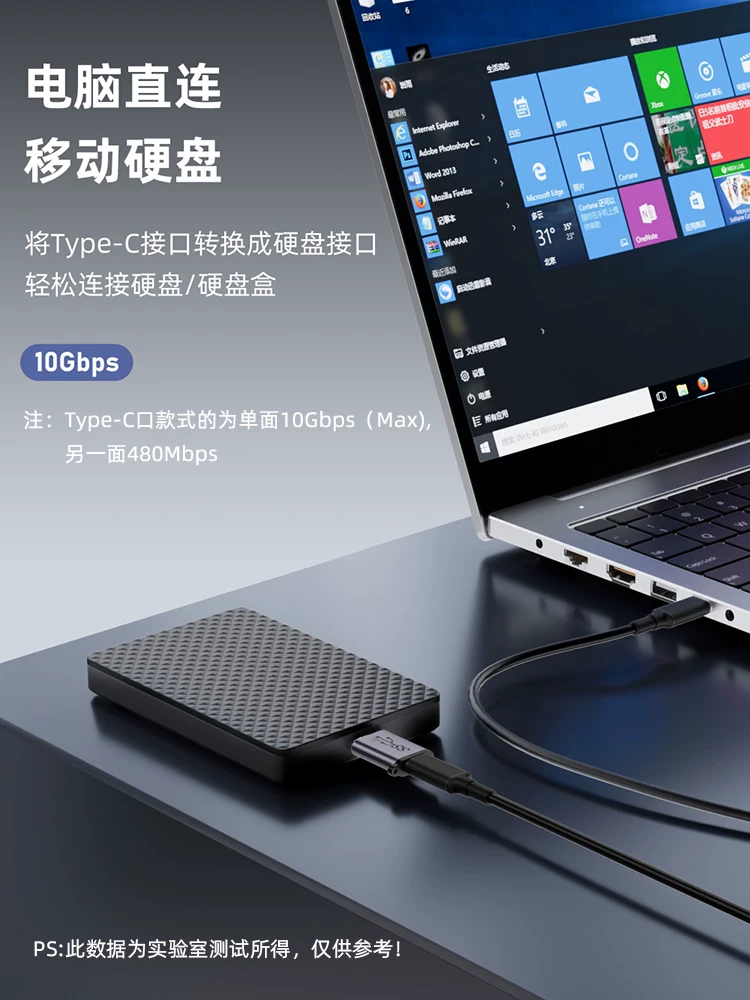 Bộ chuyển đổi TYPE-C cái sang MicroUSB3.0 dành cho ổ cứng di động kiểu cũ, kết nối máy ảnh DSLR, bộ mở rộng HUB chụp ảnh, kết nối máy tính, cáp dữ liệu USBC, bộ chuyển đổi tốc độ cao 10Gbps.