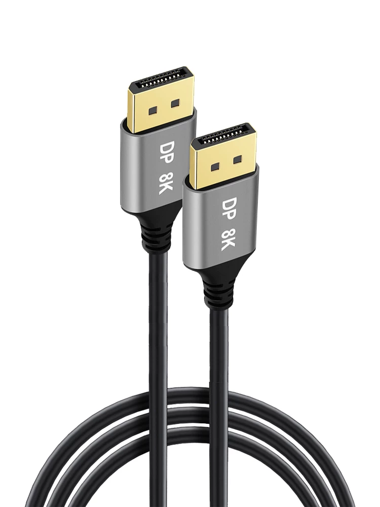 Cáp DP độ phân giải cao 8K phiên bản 1.4 144hz cáp mỏng linh hoạt từ đầu đực sang đầu đực dành cho card đồ họa chơi game máy tính để bàn để kết nối với màn hình máy tính