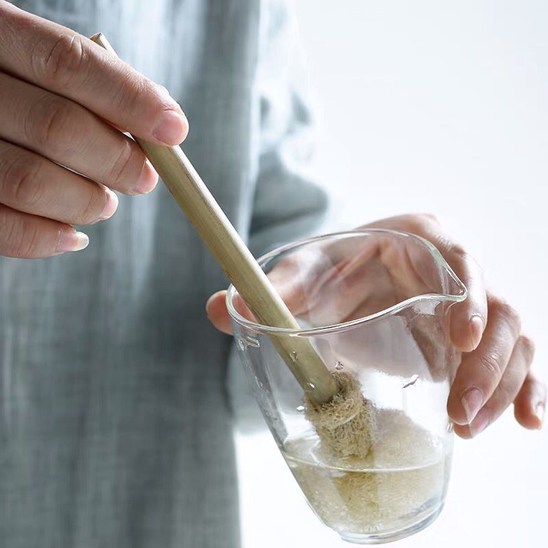 Bàn chải vệ sinh ly bông tắm bán buôn, dùng cho tách trà, tách nếm, tách trà hội chợ, ấm trà, phụ kiện trà đạo dùng cho nhà và văn phòng.