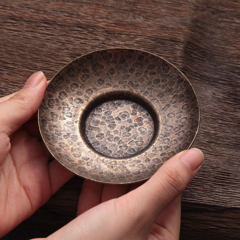 Đồng Nguyên Chất Handmade Đồng Trà Coaster Cách Nhiệt Ấm Trà Thảm Cổ Kung Fu Trà Nhật Bản Coaster Văn Phòng Nhà