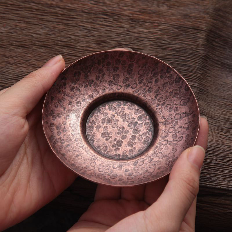 Đồng Nguyên Chất Handmade Đồng Trà Coaster Cách Nhiệt Ấm Trà Thảm Cổ Kung Fu Trà Nhật Bản Coaster Văn Phòng Nhà