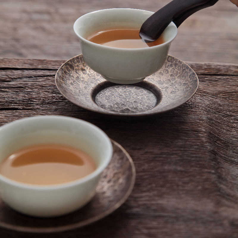 Đồng Nguyên Chất Handmade Đồng Trà Coaster Cách Nhiệt Ấm Trà Thảm Cổ Kung Fu Trà Nhật Bản Coaster Văn Phòng Nhà
