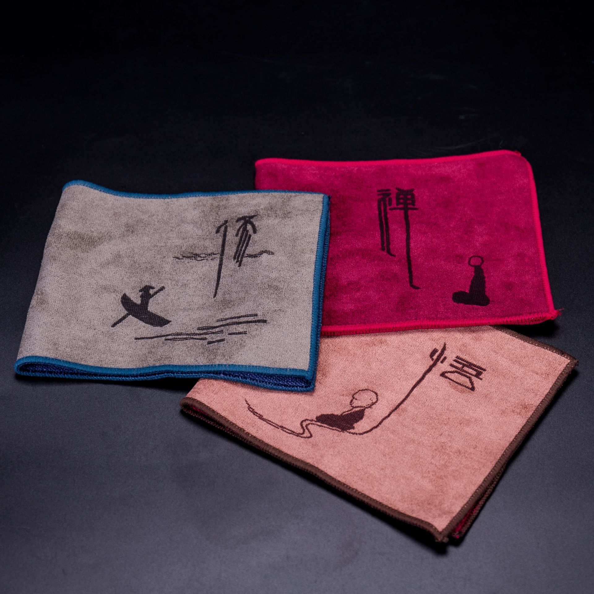 Khăn trà cotton và vải lanh bán buôn, thấm hút, phong cách thiền, phong cách Trung Hoa, khăn trà nghệ thuật trà đạo, thảm trà, dụng cụ khay trà đạo Kung Fu dùng cho nhà và văn phòng.