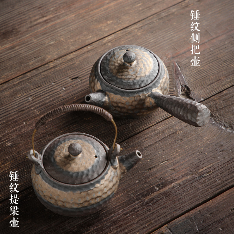 Đồ pha trà nến gốm thô kiểu Nhật ấm trà pha trà cổ điển thủ công ấm trà ấm bếp trà Đế giữ nhiệt