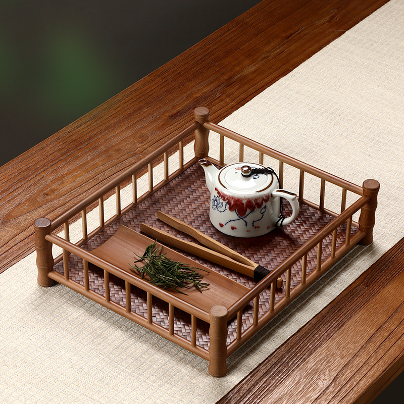 Khay đựng bộ trà Kung Fu Daiantang, kiểu Nhật, khay trà bằng tre, khay phục vụ trà bằng tre