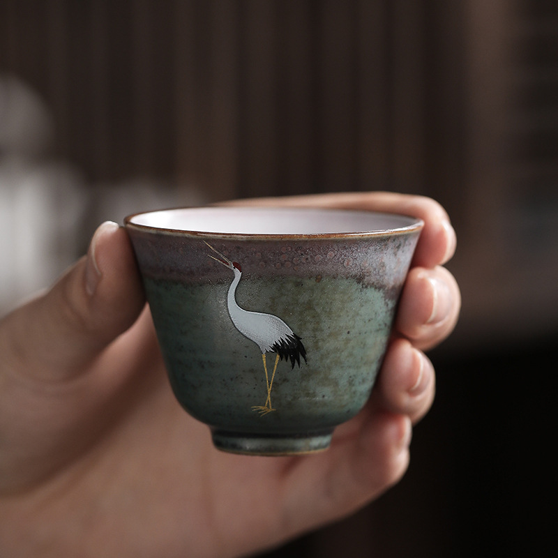 Ruihe Chengxiang Xianhe Tea Cup Lò gốm thô thủ công trở thành cốc nếm trà cổ điển cốc chủ sở hữu cá nhân cốc đơn cốc hương thơm