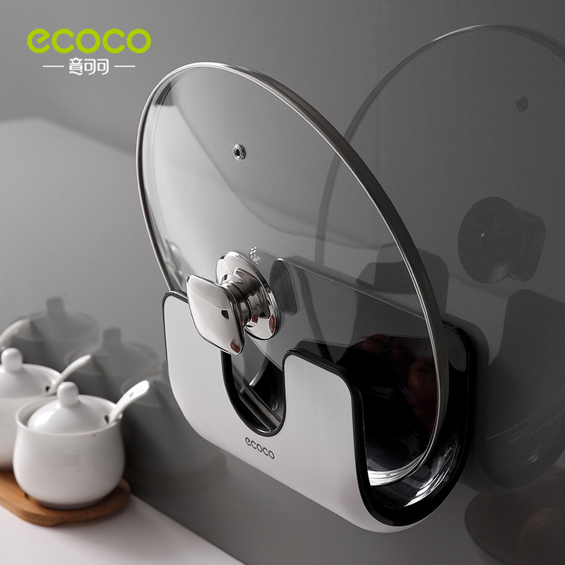 Giá để nắp nồi treo tường, dụng cụ đặt thớt đa năng không đục lỗ trong nhà bếp, giá để đồ móc thớt thoát nước
