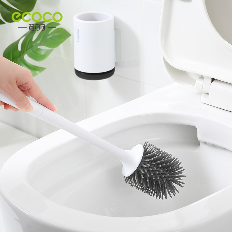 Bộ bàn chải nhà vệ sinh nhà vệ sinh bàn chải rửa nhà vệ sinh nhà vệ sinh nhà vệ sinh tay cầm dài bàn chải làm sạch nhựa mềm