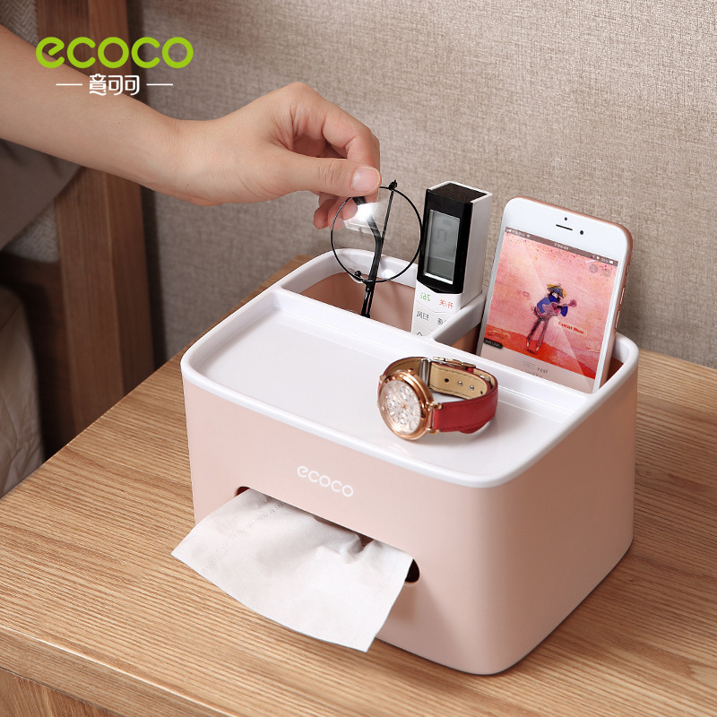 Hộp đựng khăn giấy để bàn đa chức năng gia dụng phòng khách phòng ăn Bàn trà Hộp đựng đồ điều khiển từ xa đơn giản Bắc Âu Hộp đựng giấy rút
