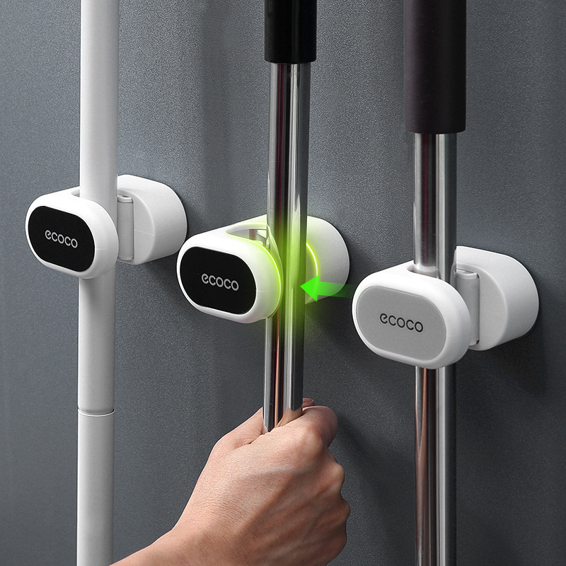 Móc treo cây lau nhà vệ sinh không cần đục lỗ treo tường giá để cây lau nhà đa chức năng móc treo Cây Lau Nhà Gia dụng kẹp chổi