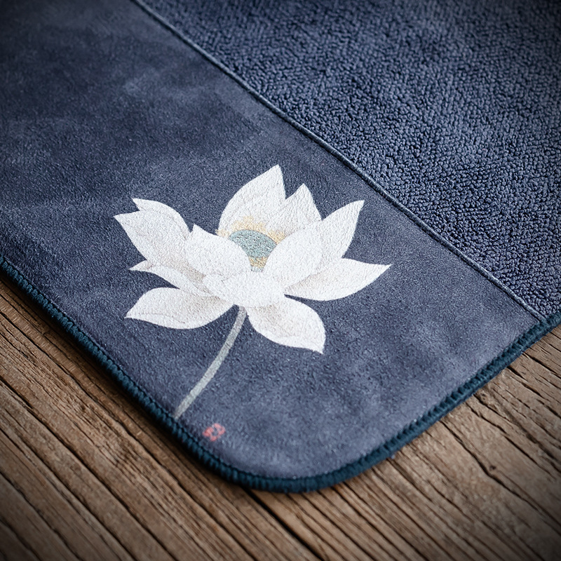 Khăn trà sơn hoa văn Da'antang, khăn lau dày thấm nước, thấm nước, không rụng lông, nâng ấm, Khăn trà, chuyên dùng cho trà đạo