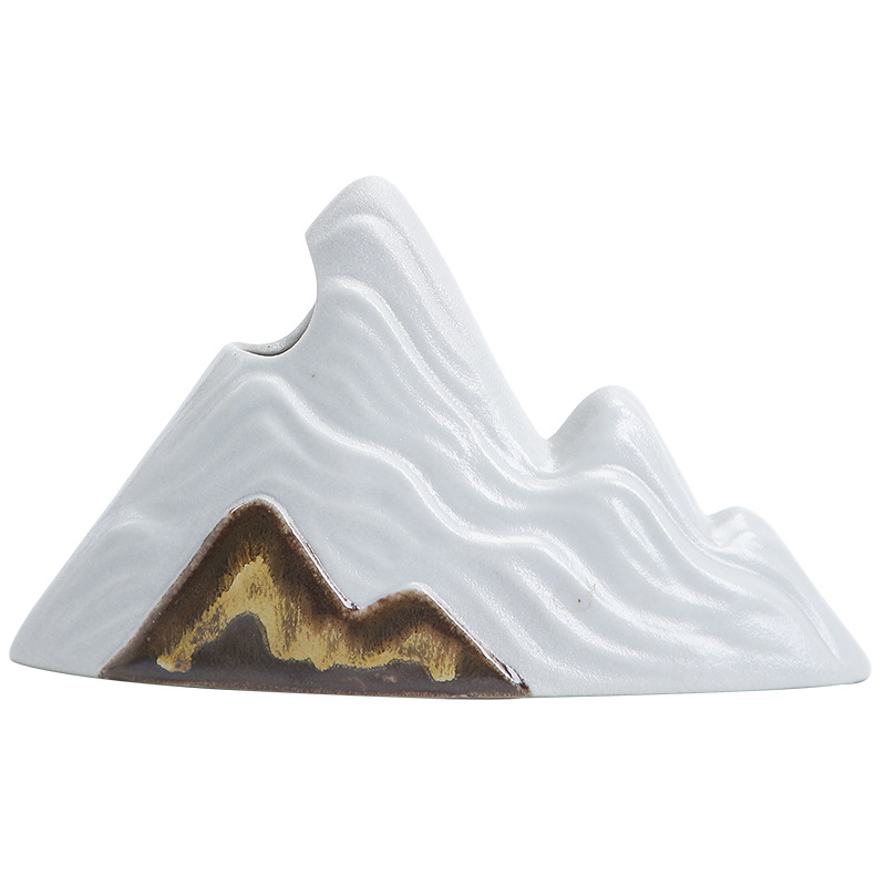 Đồ hoa núi Xa vẽ tay phong cách Nhật Bản đồ trang trí đồ trang trí bằng gốm mặt bàn hoa mini cổ điển