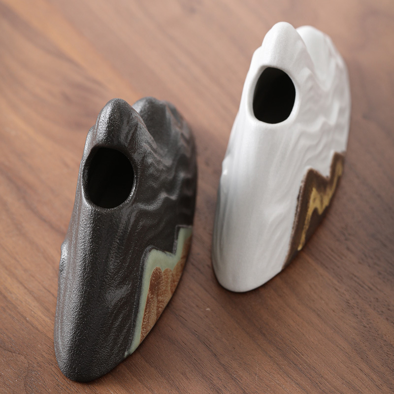 Đồ hoa núi Xa vẽ tay phong cách Nhật Bản đồ trang trí đồ trang trí bằng gốm mặt bàn hoa mini cổ điển