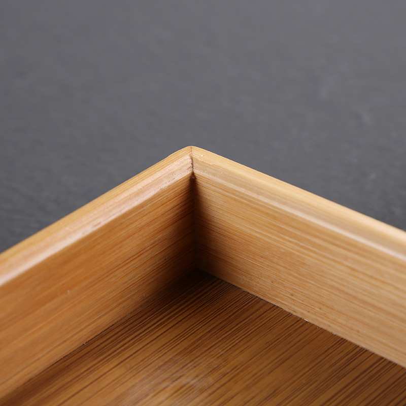 Khay giải khát bếp lò, khay đựng đồ ăn vặt nhiều ngăn bằng tre, khay đựng hạt dưa, khay đựng hạt, Khay trà phục vụ phòng khách gia dụng