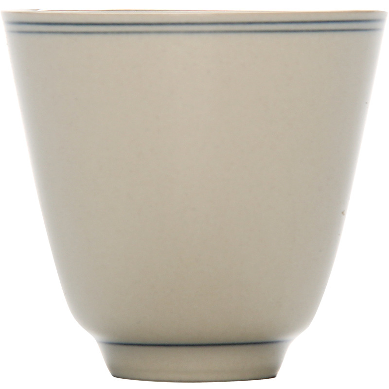 Cốc trà Kung Fu tráng men màu xám thực vật Cốc trà Cốc trà gốm sứ thủ công Cốc chủ nhân đơn Cốc trà gia dụng kiểu Nhật