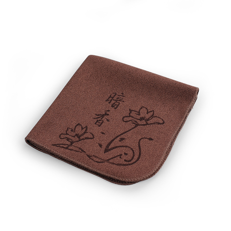 Khăn trà thơm đậm in hình cotton, Bộ trà Kung Fu thấm hút mạnh, Bộ trà đạo, chế biến