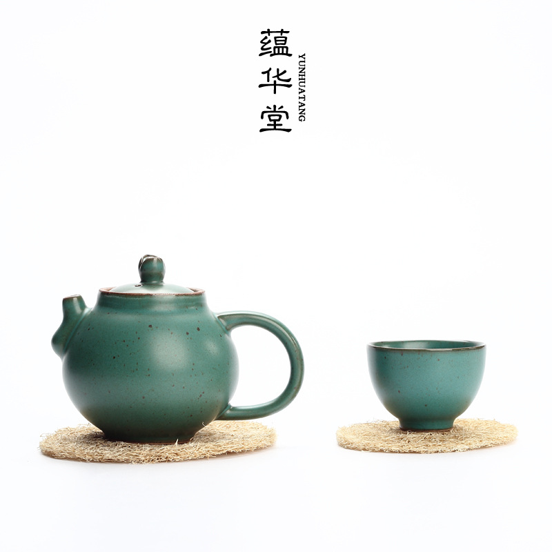 Tấm lót ấm bằng mướp tự nhiên thủ công kiểu Nhật, tấm lót ấm, Tấm Lót cốc, Tấm Lót ấm trà, Bộ trà Kung Fu, Bộ trà đạo