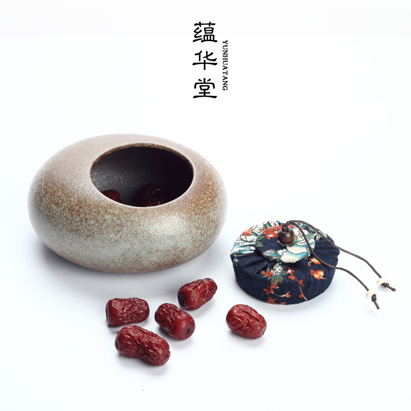 Bình đựng trà cỡ lớn và Cỡ Nhỏ kiểu Nhật, bình đựng đồ bằng gốm thô thủ công, bình gốm Bộ trà Kung Fu