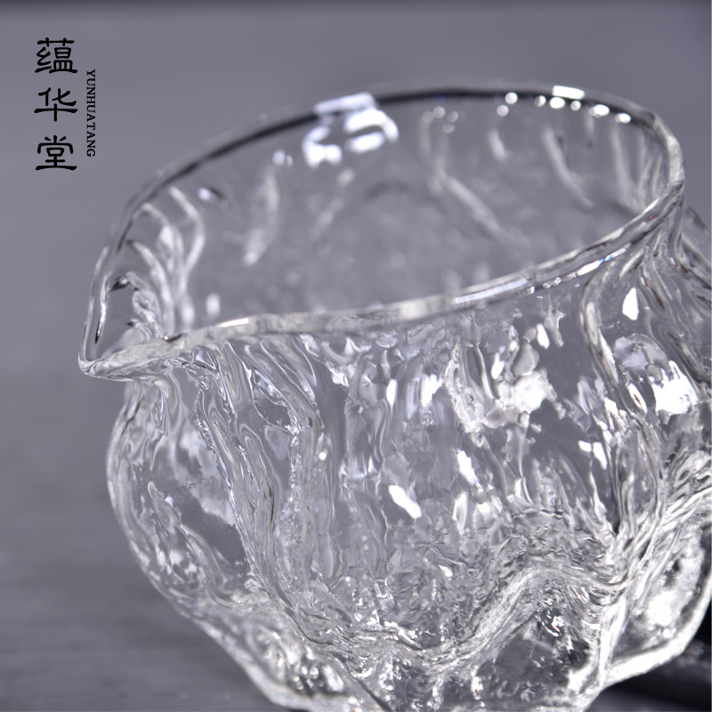 Cốc công bằng thủy tinh hình quả óc chó kiểu Nhật ấm trà dày chịu nhiệt độ cao