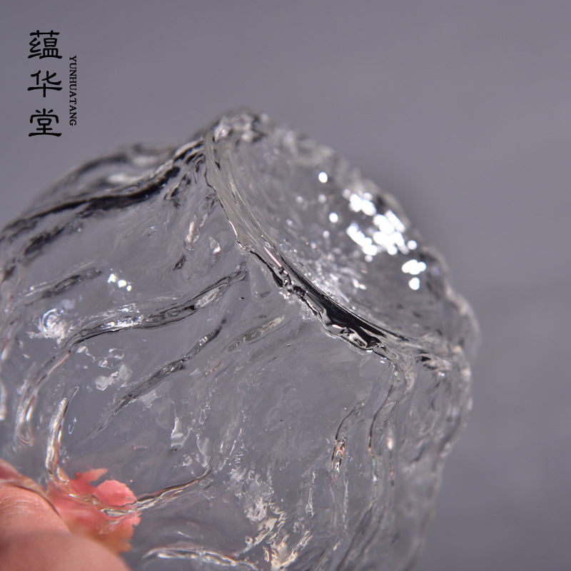 Cốc công bằng thủy tinh hình quả óc chó kiểu Nhật ấm trà dày chịu nhiệt độ cao