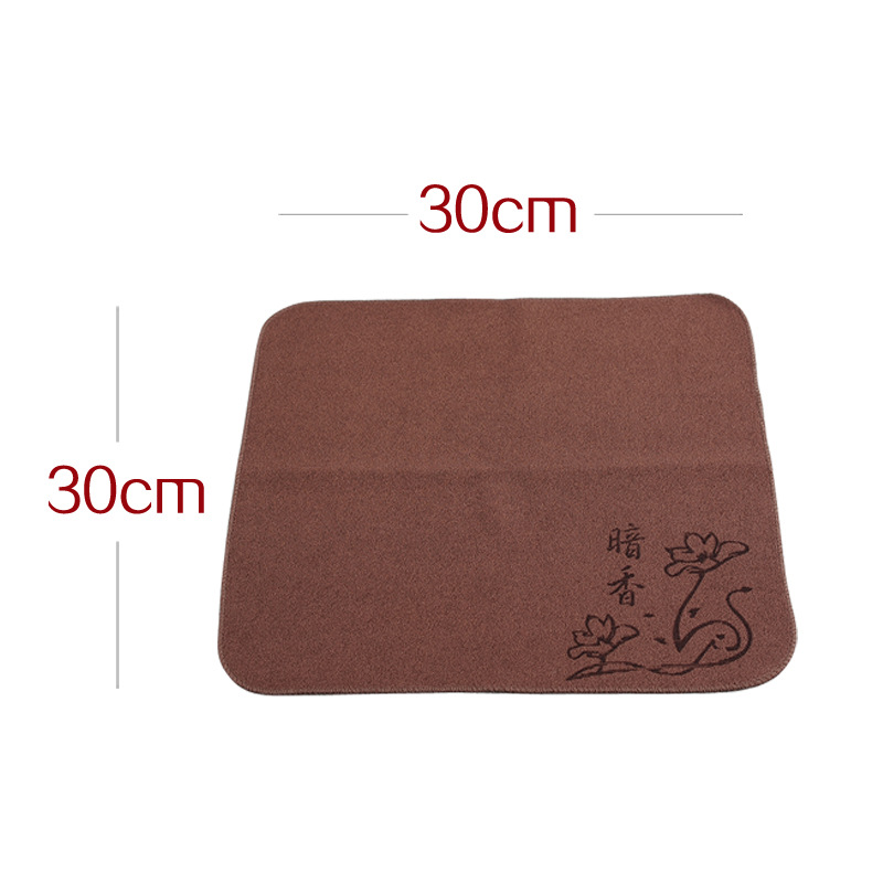 Khăn trà thơm đậm in hình cotton, Bộ trà Kung Fu thấm hút mạnh, Bộ trà đạo, chế biến