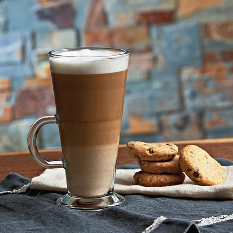 Cốc thủy tinh không chì nhập khẩu Thổ Nhĩ Kỳ, cốc sữa cường lực, cốc cà phê latte, cốc uống đặc biệt kiểu cũ cổ điển