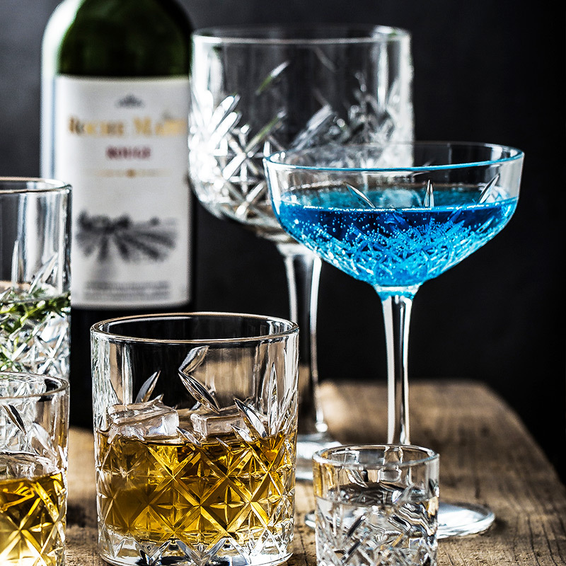 Cốc Sâm Panh thủy tinh nhập khẩu, cốc cao phong cách Châu Âu, cốc tạo bọt sáng tạo gia dụng, cốc tạo bọt, cốc Cocktail Rượu ngọt