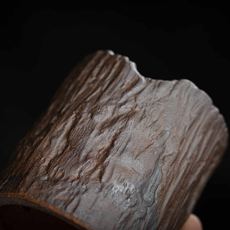 Lọc trà gốm thô thủ công kiểu Nhật, lọc trà sớm, lọc trà gốm sứ sáng tạo, khung lưới trà đạo