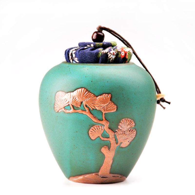 Bình trà gốm thô cổ điển thủ công, bình gốm sứ trắng nổi, bình đựng trà nhỏ, Bình Đựng Trà