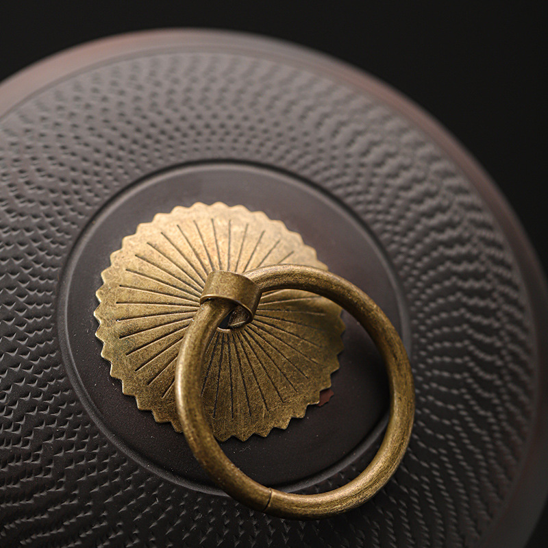 Gạt tàn Gốm Tím Thanh Tây sáng tạo gốm sứ cỡ lớn gia dụng phòng khách có nắp đậy Gạt Tàn Tro chống bay