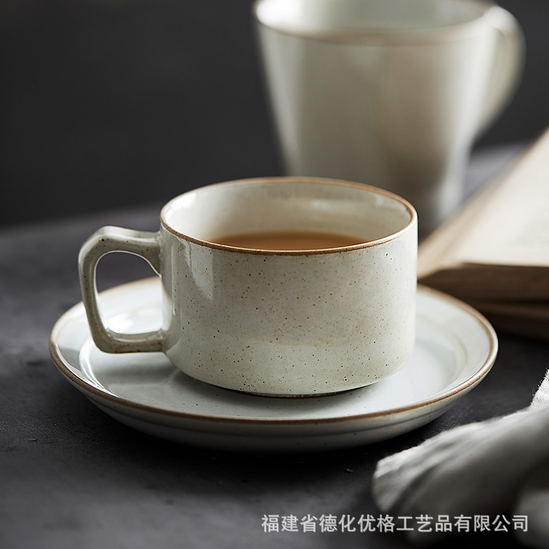 Cốc cà phê gốm thô sáng tạo cổ điển cốc nước gia dụng cốc Mug cốc kéo cốc Latte cốc ăn sáng Miệng Lớn cốc tráng miệng