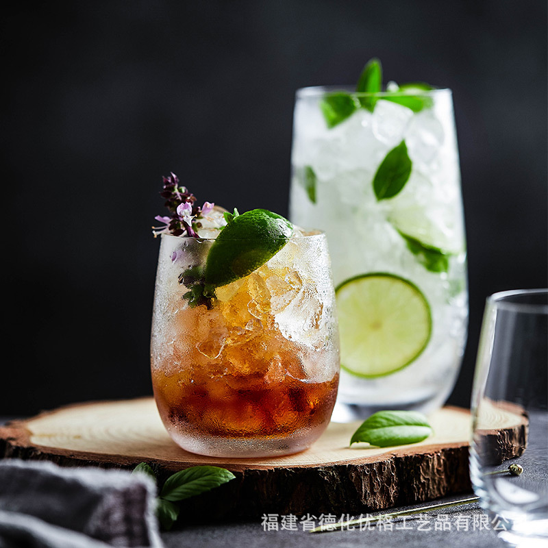 Cốc Cocktail Mojito Mojito nhập khẩu từ Cộng hòa Séc, cốc nước Haibo, cốc bia thủy tinh pha lê, cốc sữa