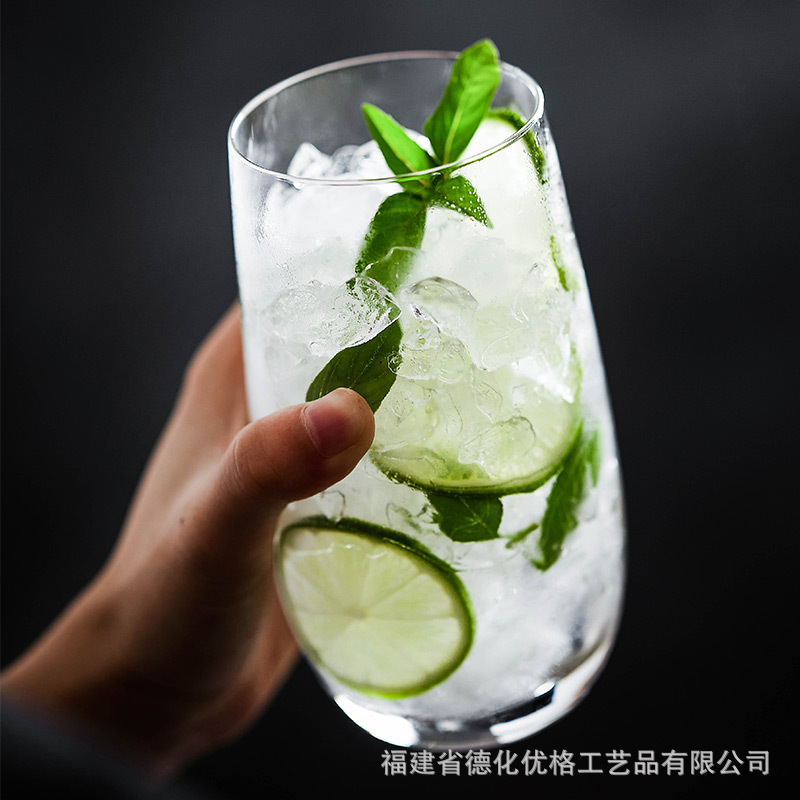 Cốc Cocktail Mojito Mojito nhập khẩu từ Cộng hòa Séc, cốc nước Haibo, cốc bia thủy tinh pha lê, cốc sữa