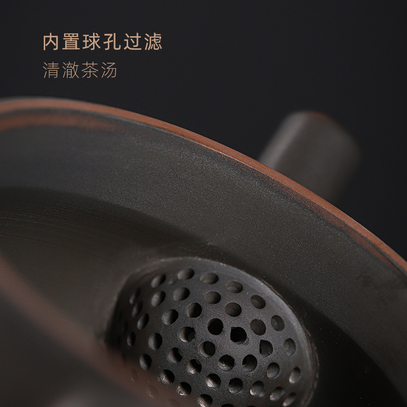 Ấm đun nước nghe Gốm Tím Qingxi ấm trà Kung Fu gốm sứ dao nhảy thủ công mới của Trung Quốc ấm đơn bào sắt không tráng men đánh bóng