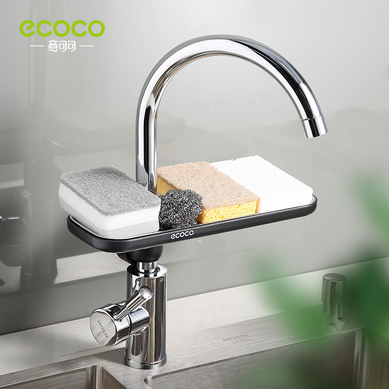 Giá để vòi, giá để đồ bằng thép không gỉ, giá để đồ dùng nhà bếp, dụng cụ thần thánh, bồn rửa bát, bồn rửa bát, giẻ lau, giỏ thoát nước