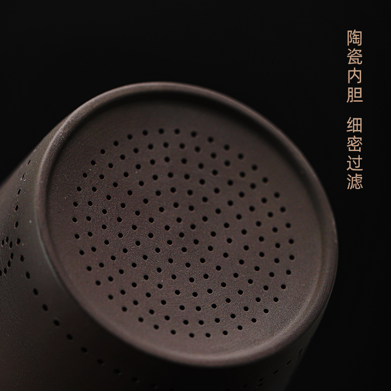 Cốc văn phòng Gốm Tím Lọc gốm lót dao nhảy thủ công cốc nước cỡ lớn cốc trà cốc cốc nhãn hiệu cá nhân