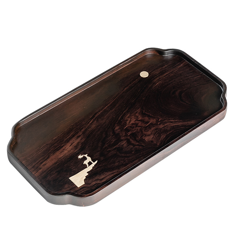 Nhà Máy bán hàng trực tiếp Khay trà tre nguyên tấm, bàn trà tre nặng, khay pha khô gia dụng, khay đơn giản