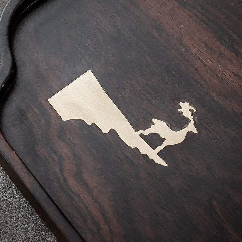 Nhà Máy bán hàng trực tiếp Khay trà tre nguyên tấm, bàn trà tre nặng, khay pha khô gia dụng, khay đơn giản