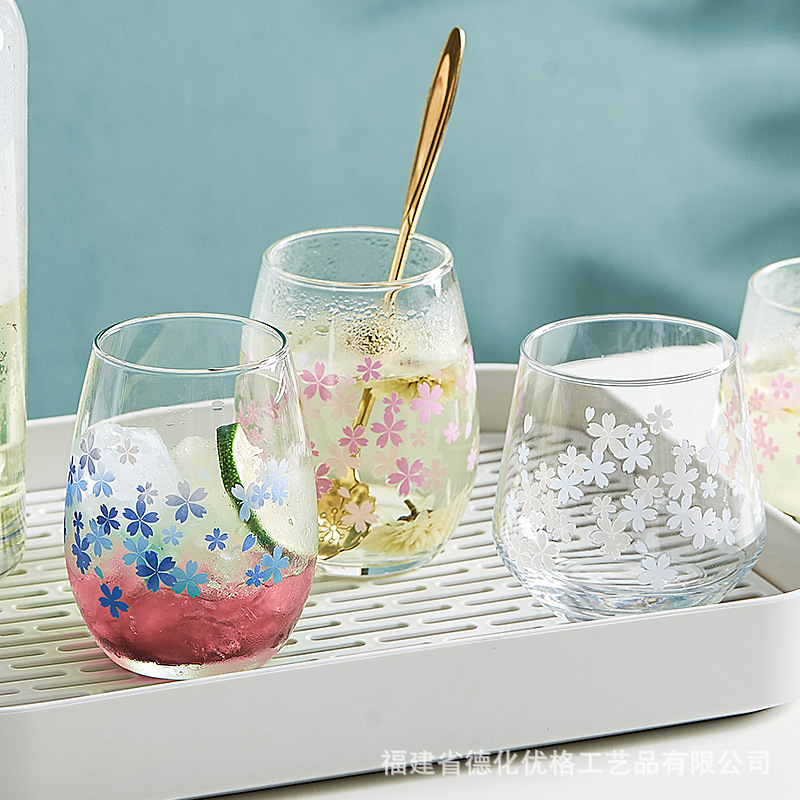 Cốc thủy tinh Instagram nổi tiếng trên mạng Cốc đổi màu nóng lạnh gia dụng cốc nước sành điệu cá tính sáng tạo cốc trà kiểu Nhật đáng yêu cho nữ