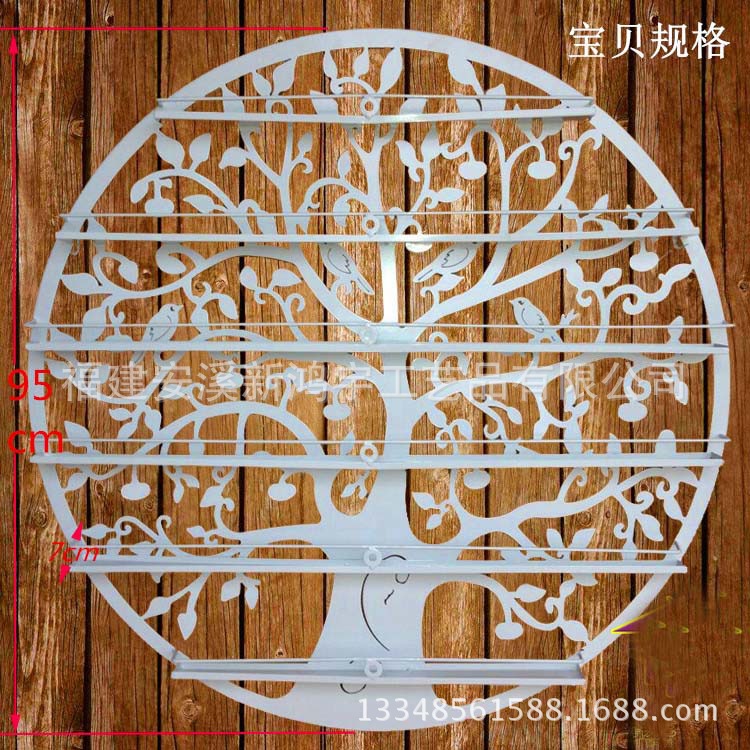 Kệ để sơn móng tay treo tường 60x60 bằng sắt mỹ thuật LBH15662