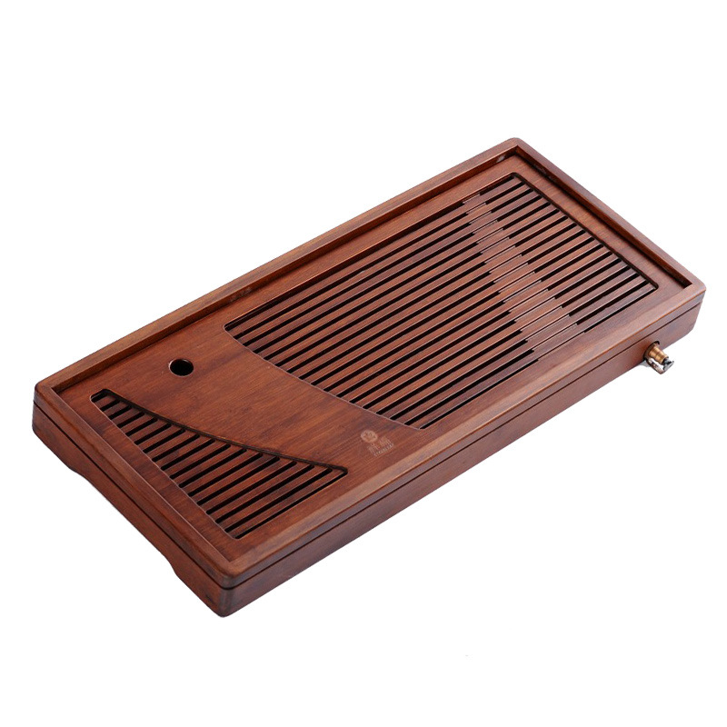 Khay trà tre cacbon Xiangfu Khay trà Youyi lớn nhỏ đựng nước thoát nước Bộ trà Kungfu Khay trà bàn trà