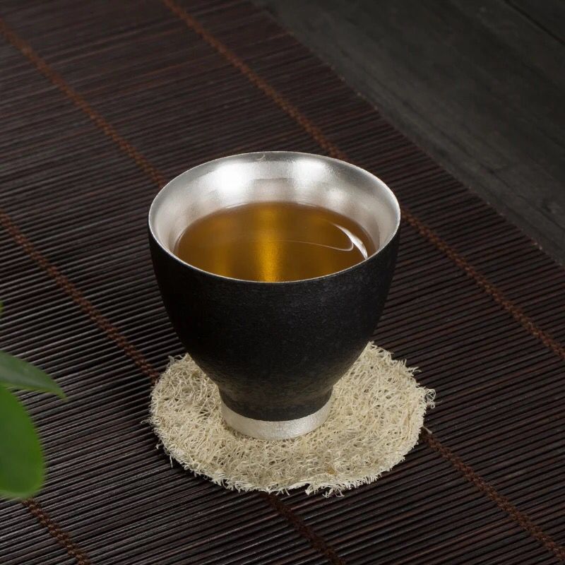 Nhà Máy bán hàng trực tiếp đồ bạc nhỏ cốc trà gốm sứ mạ bạc Cốc gốm sứ cá nhân cốc chủ sở hữu cốc công phu Bộ trà quà tặng