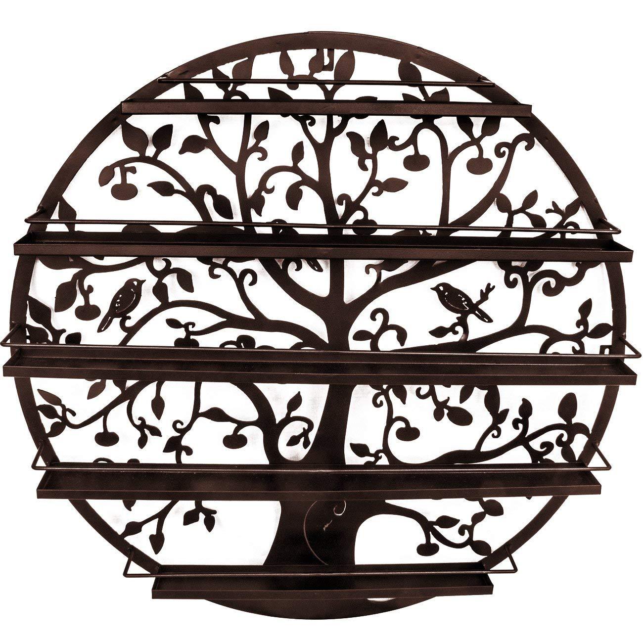 Kệ để sơn móng tay treo tường 60x60 bằng sắt mỹ thuật LBH15662