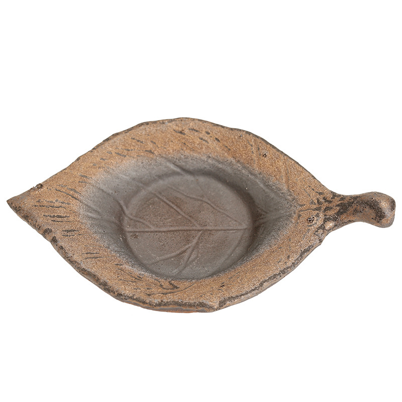 Đế cốc gốm thô sáng tạo đế cốc cổ điển thủ công kiểu Nhật Bản đế cách nhiệt đế trà đạo gốm sứ Kung Fu