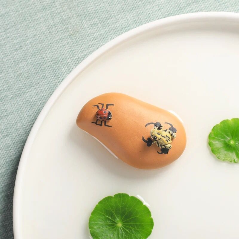 Đồ trang trí quán trà bán buôn: đồ chơi trà bằng đất sét tím Nghi Hưng, ếch phun nước, dưa hấu, bí ngô, hạt sen, bầu, đồ trang trí bộ trà
