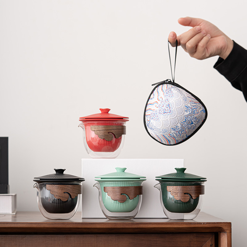 Bộ lưu trữ du lịch Tử Cấm Thành nhỏ Thủy tinh chịu nhiệt cầm tay