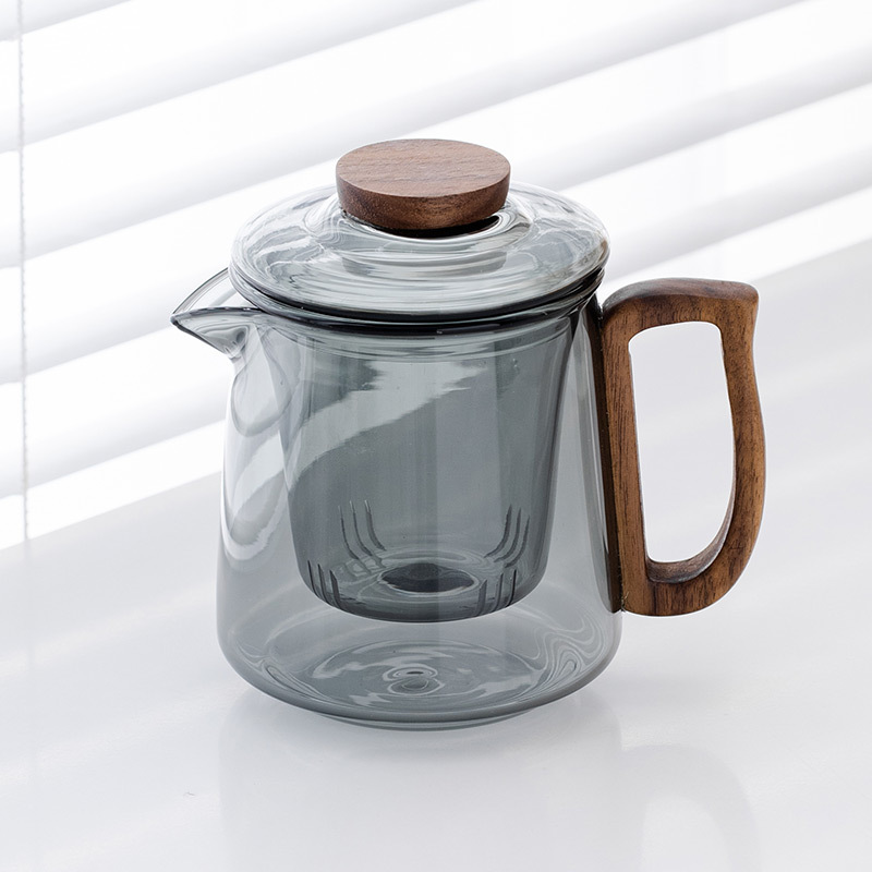 Ấm trà thủy tinh, bếp gốm điện gia dụng chịu nhiệt độ cao, dụng cụ nấu trà, lọc trà đen văn phòng, ấm pha trà, cốc tách nước