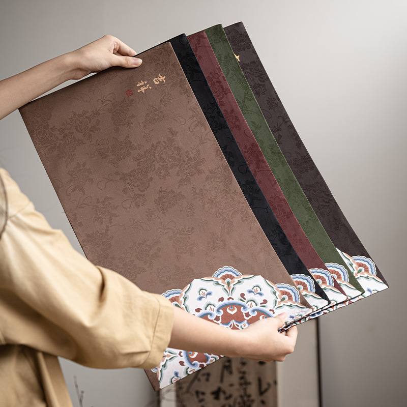 Tấm phủ trà hai mặt sợi mây kiểu Trung Quốc mới, Tấm phủ bàn trà khô tốt lành, Tấm lót bàn trà phong cách Trung Quốc, phụ kiện trà đạo