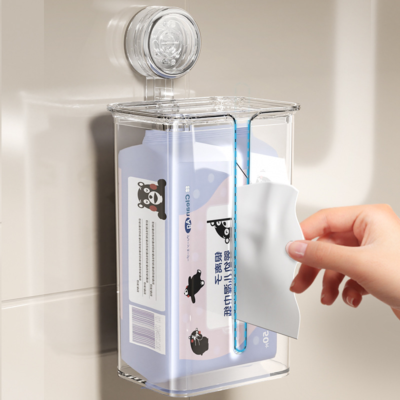 Hộp đựng khăn giấy cốc hút treo tường khăn giấy vệ sinh treo tường hộp đựng khăn giấy vệ sinh