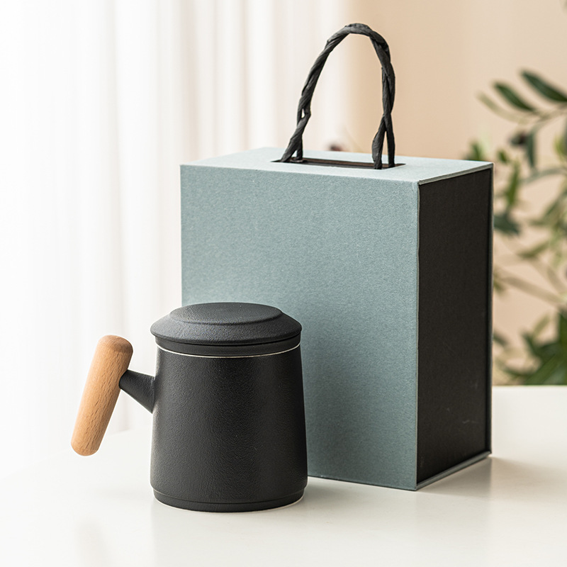 Cốc trà Cốc văn phòng cao cấp chuyên dụng cá nhân cốc nước gốm có tay cầm cốc Cốc Cốc Cốc cốc tách nước trà cốc dung tích lớn